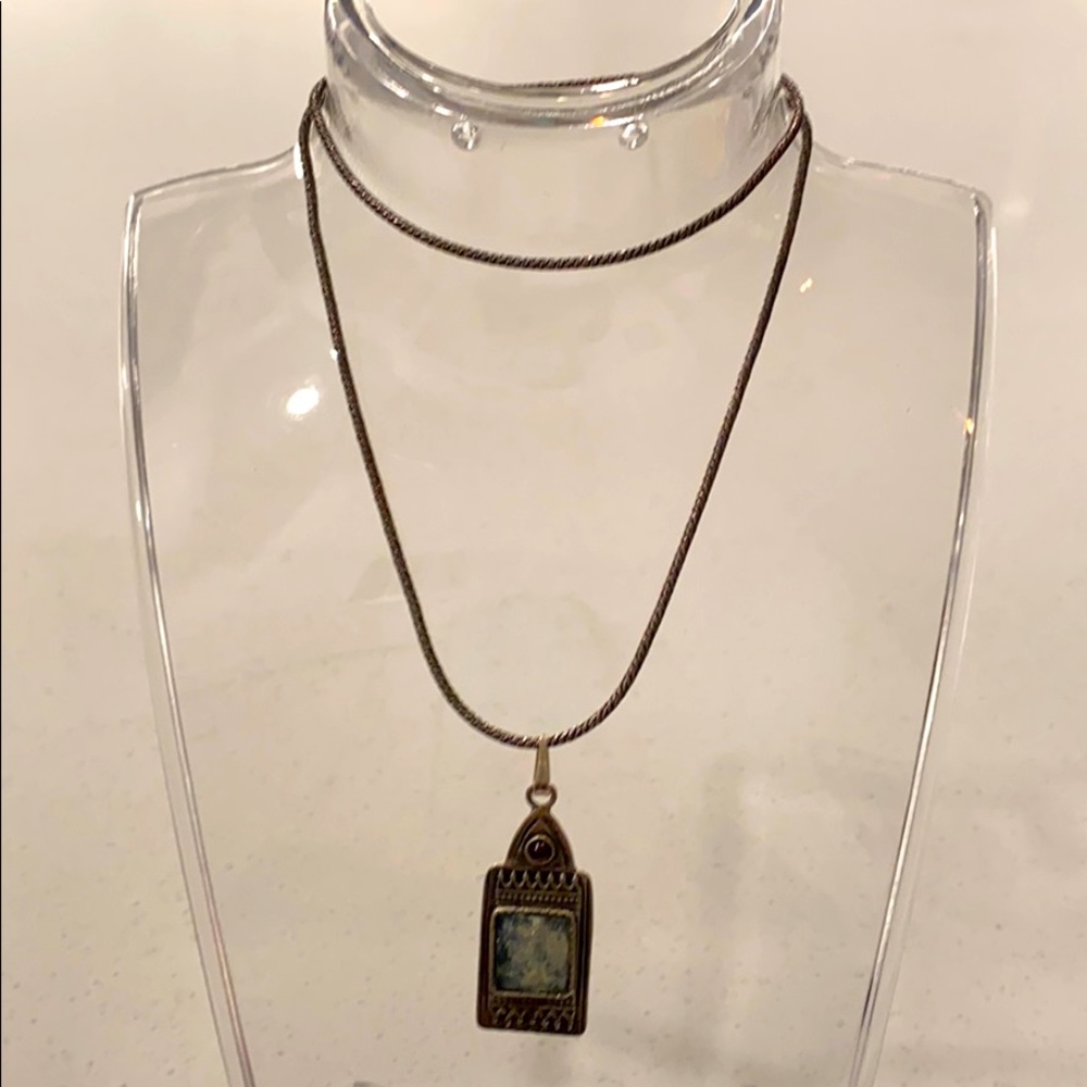Sterling chain with charm